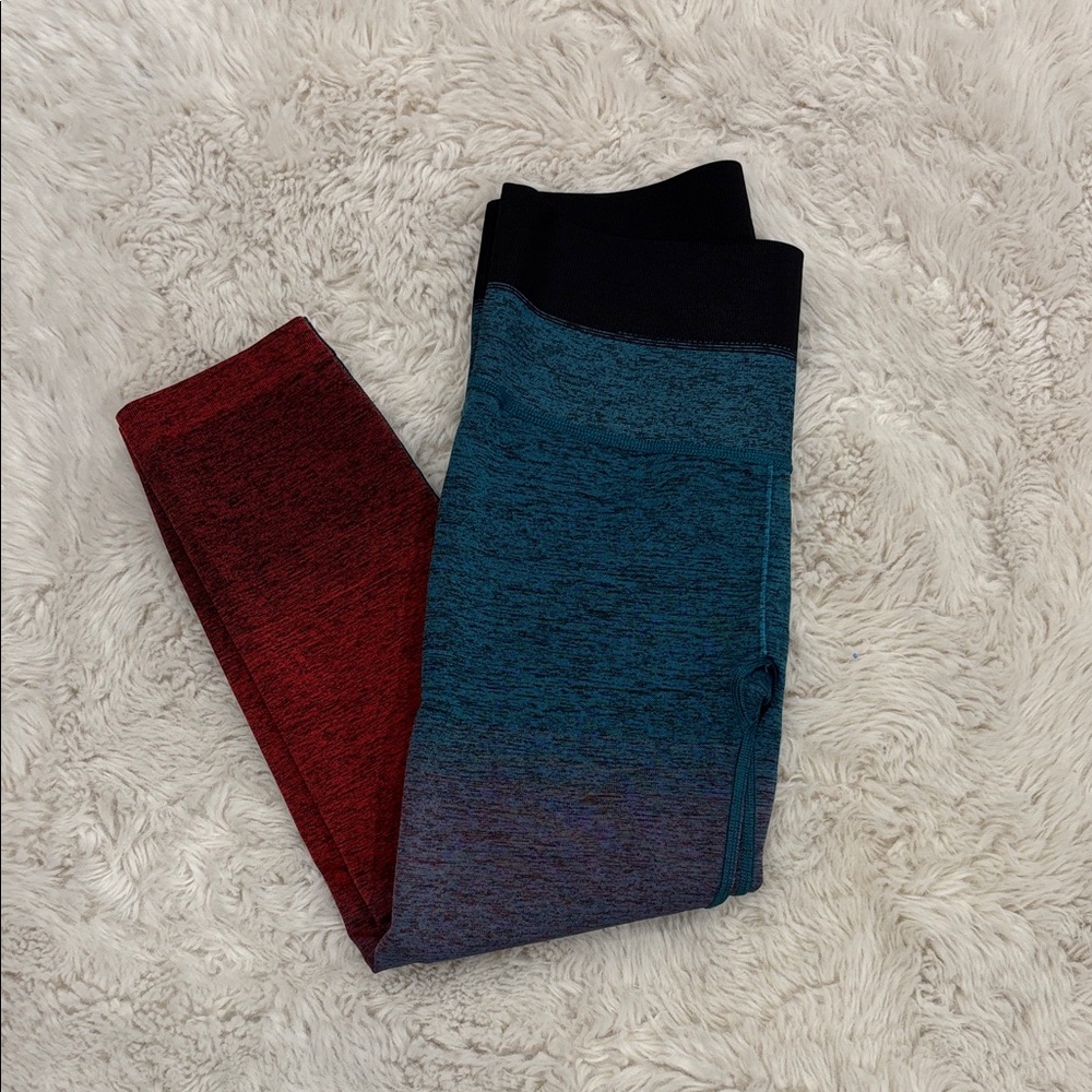 ⭐️5/$20Athleta Relay Capri Leggings in Red, Teal, and Black